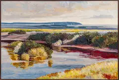 Philip Koch, Marsh by the Bay, 1985, oil on canvas