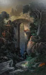 M. Charles Rhinehart, The High Crossing, oil on canvas