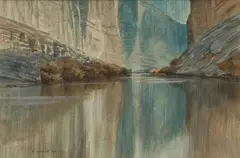 E. Gordon West, Santa Elena Reflections, watercolor on paper