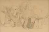 Robert Jenkins Onderdonk, #2 Landscape with Trees, San Antonio, 1894, pencil