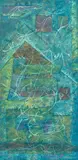 Brother Cletus Behlmann, Blue Abstract, oil on canvas
