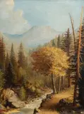Quartus E. Ruggles, Mountain Scene, 1904, oil on canvas