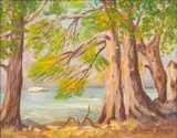 Santa Duran, Summer on the Guadalupe, oil on canvas