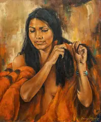 Eunice Hundley, Becky, oil on canvas