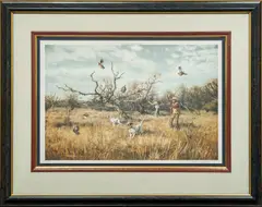 Robert Kennedy Abbett, Flushing Quail, Lithograph