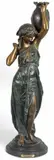 Auguste Moreau, Egyptian Girl with Vessel, bronze