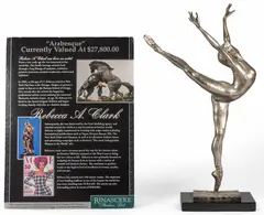 Arabesque by Rebecca Clark, 2001, bronze, sold Feb 2025