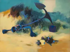 DeForrest Judd, Anchor, 1966, oil on masonite