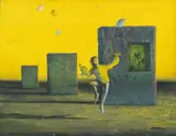 Fernando Garrido, Harlequin, 1988, oil