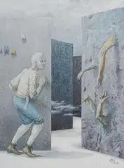 Fernando Garrido, Labyrinth, 1986, oil on canvas