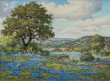 Betty Cunningham, Hill Country Landscape, oil on canvas
