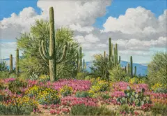 Betty Cunningham, Owl Clover, oil on canvas