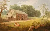 Landscape by Jose Fuentes de Salamanca, oil on canvas, sold Jan 2025