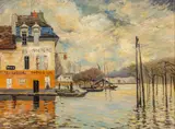 Alfred Sisley, Flood at Pont-Marly, oil on canvas