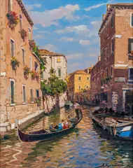 Armando Romano, Venezia, oil on canvas