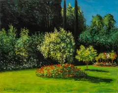 Daniel Deon Winters, Geranium, 1993, oil on canvas