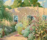 Joseph Henry Sharp, The Artist’s Studio, New Mexico, oil on canvas
