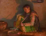Joseph Henry Sharp, Hunting Son, oil on canvas