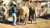 Oleg Stavrowsky, Dressing the Big Leaders, oil on canvas
