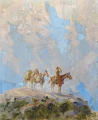 Eustace Paul Ziegler, The Lost Trail, oil on board