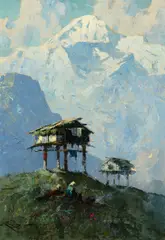 Eustace Paul Ziegler, Mt. McKinley, oil on canvas laid on board