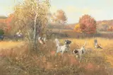 Robert Kennedy Abbett, Setter and Pointer, 1987, oil on board