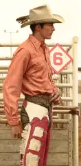 James Bama, Bronc Rider – Cody, Wyoming, 1974, oil on board