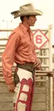 James Bama, Bronc Rider – Cody, Wyoming, 1974, oil on board