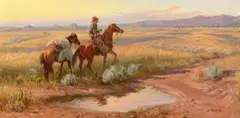The Drifter by Joe Beeler, oil on board, sold Jul 2024