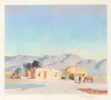 Oscar E. Berninghaus, Pueblo, monotype