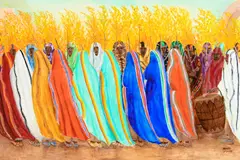 Dorothy Brett, The Sundown Dance, 1967-68, oil on board