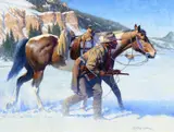 Gary Carter, The First Tracking Snow, 2016, oil on canvas