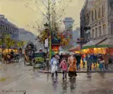 Édouard Cortès, Port St. Martin, oil on canvas