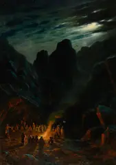 A. D. M. Cooper, War Council in the Badlands, 1916, oil on canvas