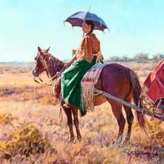 Martin Grelle, Cheyenne Shade, 2022, acrylic on canvas