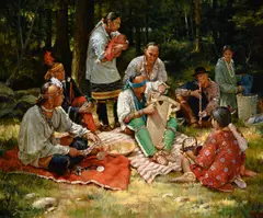 The Cradleboard by Robert Griffing, 2019, oil on canvas, sold Jul 2024