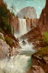 Half Dome of the Yosemite by Thomas Hill, 1888, oil on canvas, sold Jul 2024