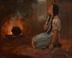 Frank Tenney Johnson, Ramona, 1930, oil on board