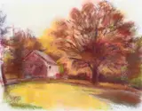 Wolf Kahn, Huge Maple in Fall