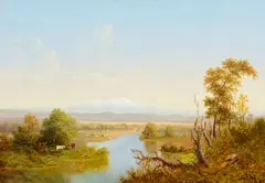 John Ross Key, Sacramento Valley, Looking North, oil on canvas