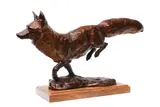 Bob Kuhn, Winter Chase, 1995, bronze