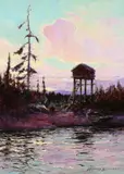 Sydney Laurence, The Cache, oil on board