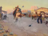 William Robinson Leigh, Embarrassed (Range Pony in Town) (ca. 1910), oil on canvas