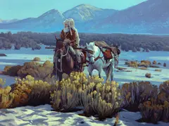 Mark Maggiori, I Am the Mountain, 2021, oil on board