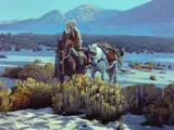 Mark Maggiori, I Am the Mountain, 2021, oil on board