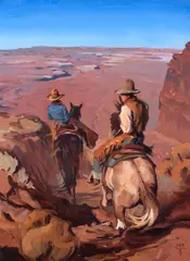 Mark Maggiori, On the Top of the World, Oil on canvas mounted to board