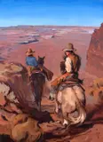 Mark Maggiori, On the Top of the World, Oil on canvas mounted to board