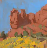 Mark Maggiori, Red Rocks, oil on canvas