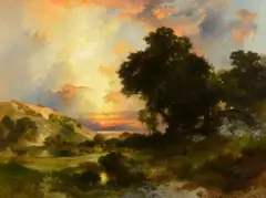 Thomas Moran, Monterey Coast, 1920, oil on canvas