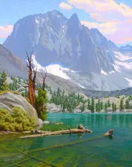 Charles Muench, Sierra Patterns, 2023, oil on canvas